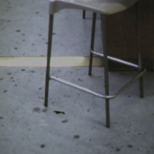 An example of bored classroom floors made by disengaged pupils swiveling on Science stools