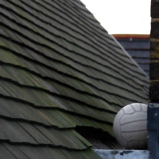 School roofs can often conceal an array of strewn artifacts