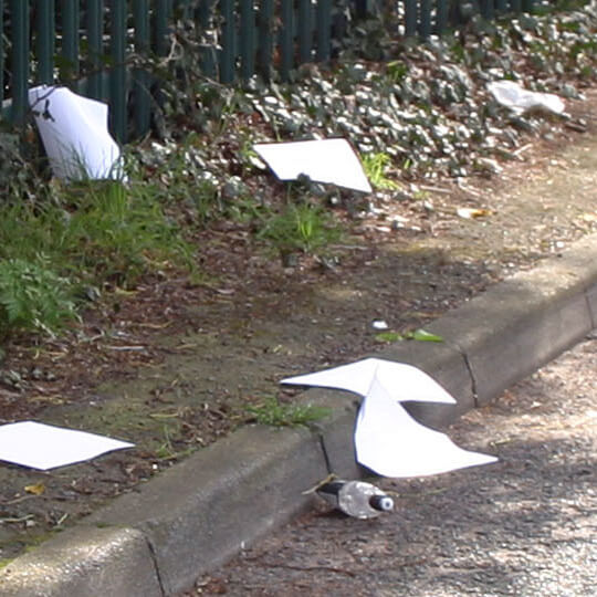 Image of strewn paper